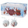 Set 14 Palle di Natale Ø7,5 cm in Polyfoam con Box Babbo Natale con Sacco Regali
