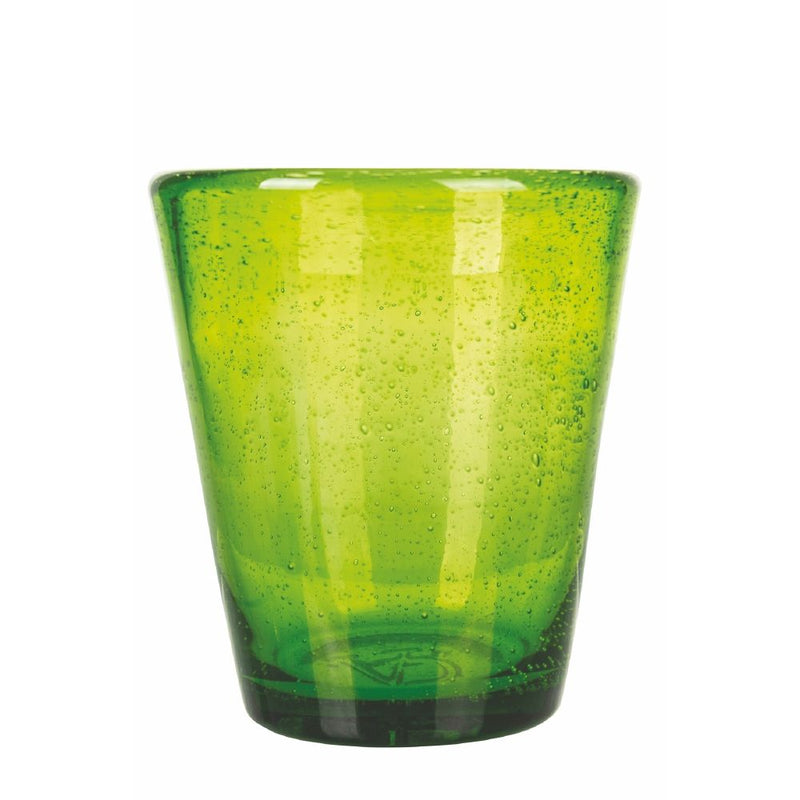 Set 6 Bicchieri Acqua Cancun Greenery in Vetro VdE Tivoli 1996 Verde-10