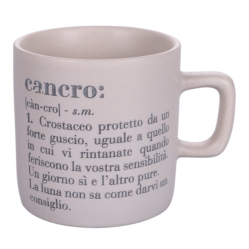 Tazzina Caffè Zodiaco "cancro" Ø6x6,5 cm in Bone China Villa D’este Home Tivoli Beige-1