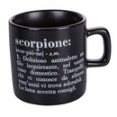 Tazzina Caffè Zodiaco "scorpione" Ø6x6,5 cm in Bone China Villa D’este Home Tivoli Nero-1