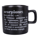 Tazzina Caffè Zodiaco "scorpione" Ø6x6,5 cm in Bone China Villa D’este Home Tivoli Nero-2