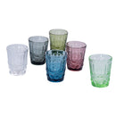 Set 6 Bicchieri Acqua Nobilis in Vetro VdE Tivoli 1996 6 Colori Differenti-1