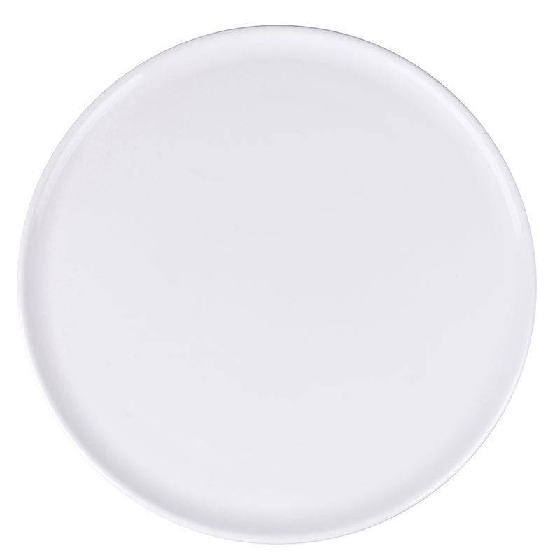 Set 4 Piatti Pizza Ø32x1 cm  in Ceramica Villa D’este Home Tivoli Colours Bianco e Nero Lucido-2
