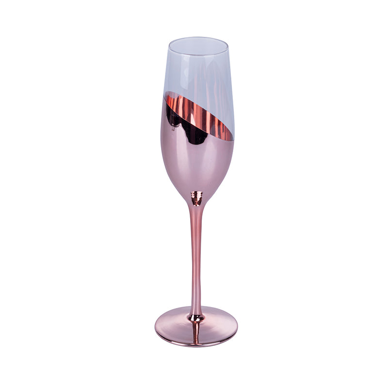 Set 4 Bicchieri da Champagne Chic Flûte in Vetro VdE Tivoli 1996 4 Colori Differenti-2