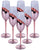 Set 6 Bicchieri da Champagne Chic Flûte in Vetro VdE Tivoli 1996 Trasparente e Rose Gold