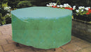 Telo Impermeabile Ø125x70cm in Poliestere per Tavoli Tondi da Giardino Bauer Verde-2