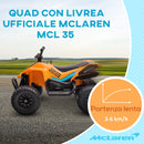 Quad Elettrico per Bambini 12V McLaren MCL 35 Nero e Arancione-4