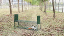 Gabbia Trappola per Animali Vivi 100x25x28 cm Doppia Porta in Ferro Verde scuro