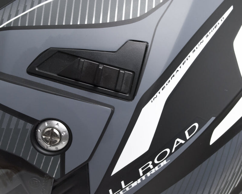 Casco Integrale per Moto Cross con Frontino CGM Forward 606G Titanium Opaco -3