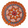 Piattino Svuotatasche Ø18xh2,5 cm in Ceramica Arancione