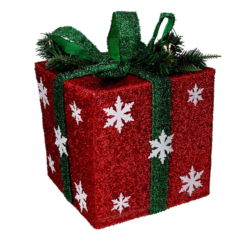 Set 3 Pacchi regalo fiocchi di neve verde e rosso – acquista su Giordano  Shop