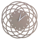 Orologio da Parete Ø40xh2 cm in Metallo Tortora-1