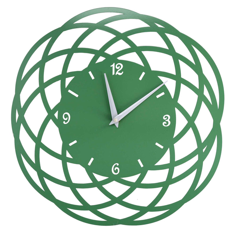 Orologio da Parete Ø40xh2 cm in Metallo Verde-1
