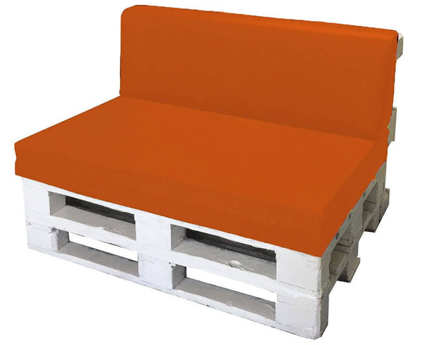 online Cuscini per Pallet 120x80cm Seduta e Schienale in Poliestere Avalli Arancione