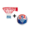 Canestro da Basket Ø 46 cm con Palla USA Multicolore-1