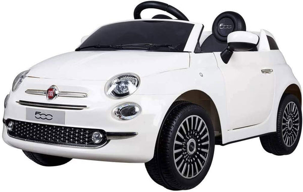 Macchina Elettrica per Bambini 12V con Licenza Fiat 500 Bianca prezzo