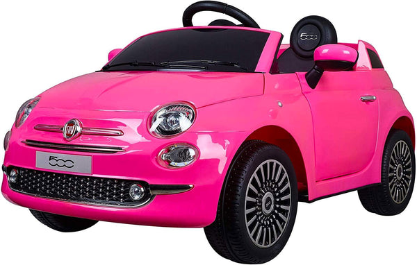 sconto Macchina Elettrica per Bambini 12V con Licenza Fiat 500 Rosa