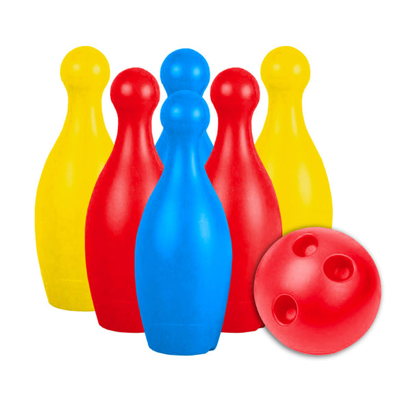 Gioco Bowling per Bambini con Birilli H19 cm 1 Boccia Ø10 cm in Plastica Multicolore online