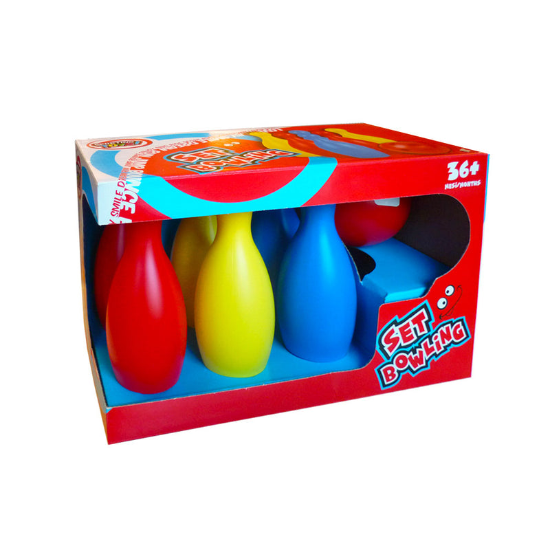 Gioco Bowling per Bambini con Birilli H19 cm 1 Boccia Ø10 cm in Plastica  Multicolore – acquista su Giordano Shop