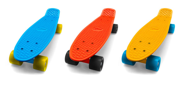 Skateboard con Tavola 57 cm in PP Street Cruizer Azzurro Arancio e Giallo online