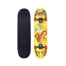 Skateboard con Tavola 80 cm in Legno Concava Orion Rosso Verde e Giallo-3