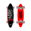 Skateboard con Tavola 61 cm in Legno Fear Rosso Verde-2