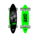 Skateboard con Tavola 61 cm in Legno Fear Rosso Verde-3