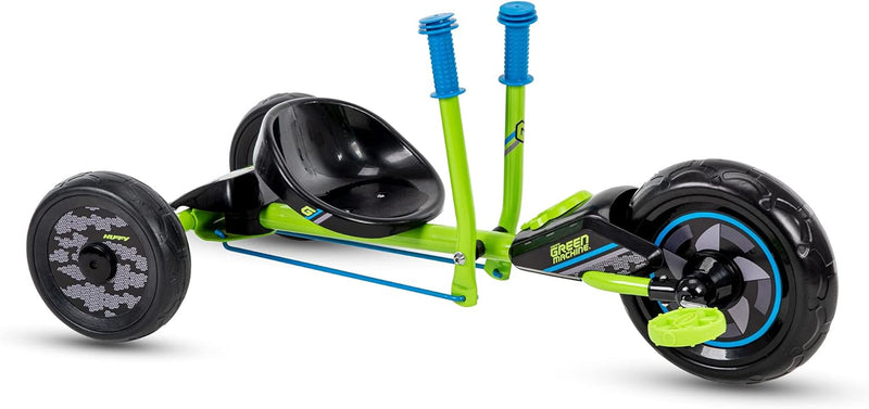 Green Machine Triciclo Go Kart a Pedalata Muscolare 10’’ con Leve Verde -1