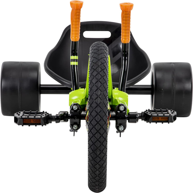 Green Machine Triciclo Go Kart a Pedalata Muscolare 16’’ con Leve Verde -2