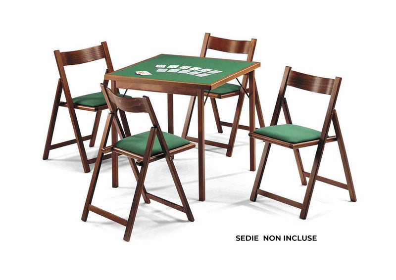 Tavolo da Gioco Quadrato Pieghevole 90x90 cm in Legno Panno Verde Del  Fabbro Poker – acquista su Giordano Shop