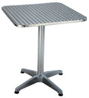 Tavolino Quarato da Giardino 70x70 cm in Alluminio Profy Silver-1