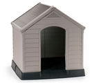 Cuccia da Esterno per Cani 99x95x99 cm in Plastica Keter Dog House Sabbia/Marrone-1
