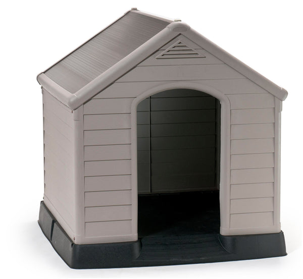 Cuccia da Esterno per Cani 99x95x99 cm in Plastica Keter Dog House Sabbia/Marrone prezzo