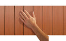 Casetta da Giardino Porta Attrezzi 190x122xH221 cm con Finestre Frontali in Evotech Keter Darwin 6x4 Marrone Effetto Legno-5