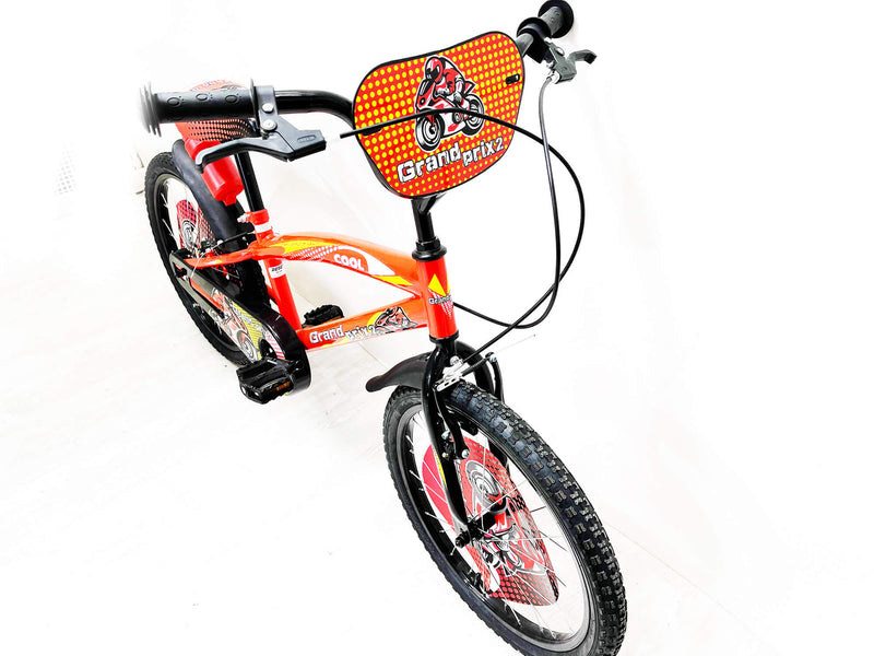 Bicicletta per Ragazzo 20" con Borraccia e Scudetto Frontale Rossa-4