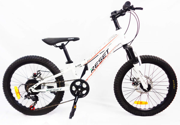 Bicicletta Mountain Bike MTB Ragazza 20" 7V in Acciaio Bianco Perla prezzo