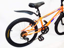 Bicicletta per Ragazzo 20" 6V con Borraccia e Scudetto Frontale Blu e Arancione-2
