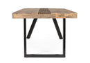 Tavolo da Pranzo 200x100x77 cm in Acciaio e Legno-4