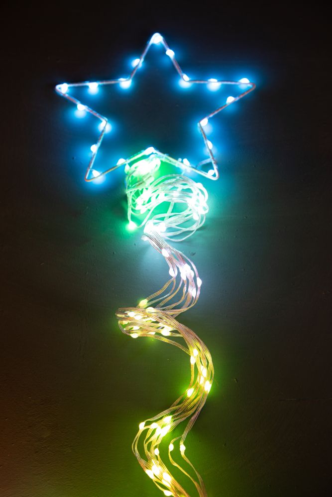 Albero di Natale Composizione Led 240 cm 32 Giochi di Luce da Esterno-2