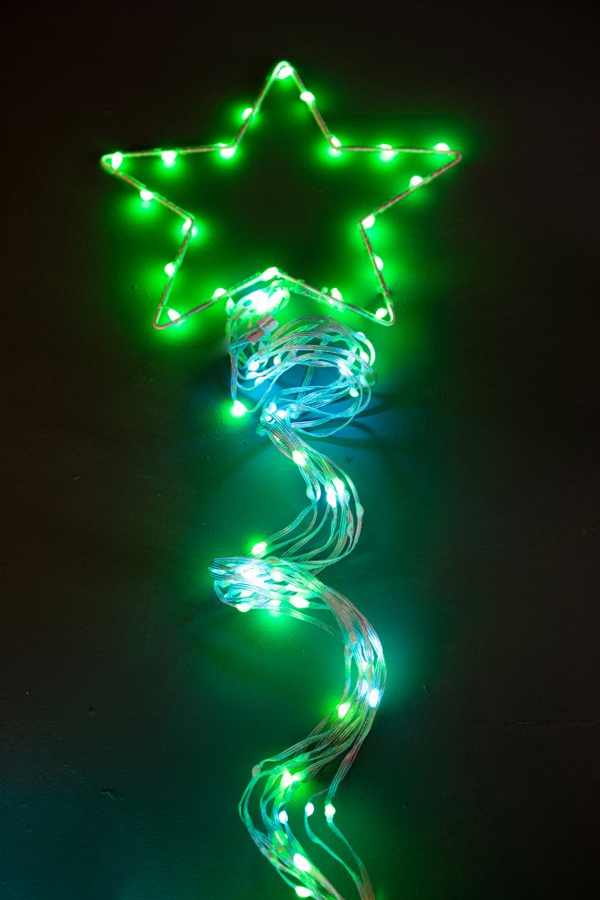 Albero di Natale Composizione Led 240 cm 32 Giochi di Luce da Esterno-7