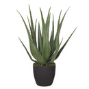 Aloe Artificiale con Vaso, 24 Foglie Altezza 70 cm Verde-1
