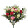 Set 2 Bouquet Artificiale di Rose in Boccio Altezza 48 cm Rosa