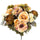 Set 2 Bouquet Artificiale Composta da Rose e Ortensie Altezza 34 cm Marrone