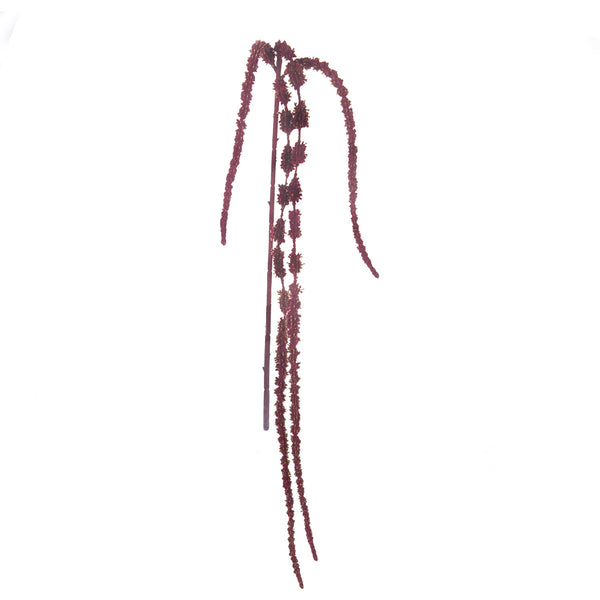 prezzo Set 6 Rami Artificiali Amaranthus Caudato con Diramazioni H 112 cm Marrone/Ciliegia/Bordeaux
