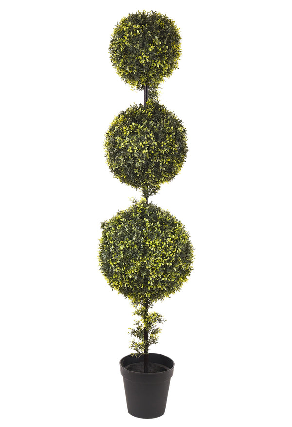 online Bossolo Artificiale 3 Sfere con Vaso Altezza 150 cm Verde