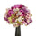 Set 3 Bouquet Artificiali Composto da 11 Fiori di Rose e Ortensie Altezza 20 cm Rosa