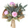 Set 2 Bouquet Artificiale Romantico con Rose Altezza 30 cm Rosa