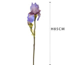 2 Iris Composto da 2 Fiori Artificiali Altezza 85 cm -2
