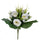 Set 3 Bouquet Artificiali di Lisiantus Altezza 32 cm Bianco
