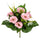 Set 3 Bouquet Artificiali di Lisiantus Altezza 32 cm Rosa